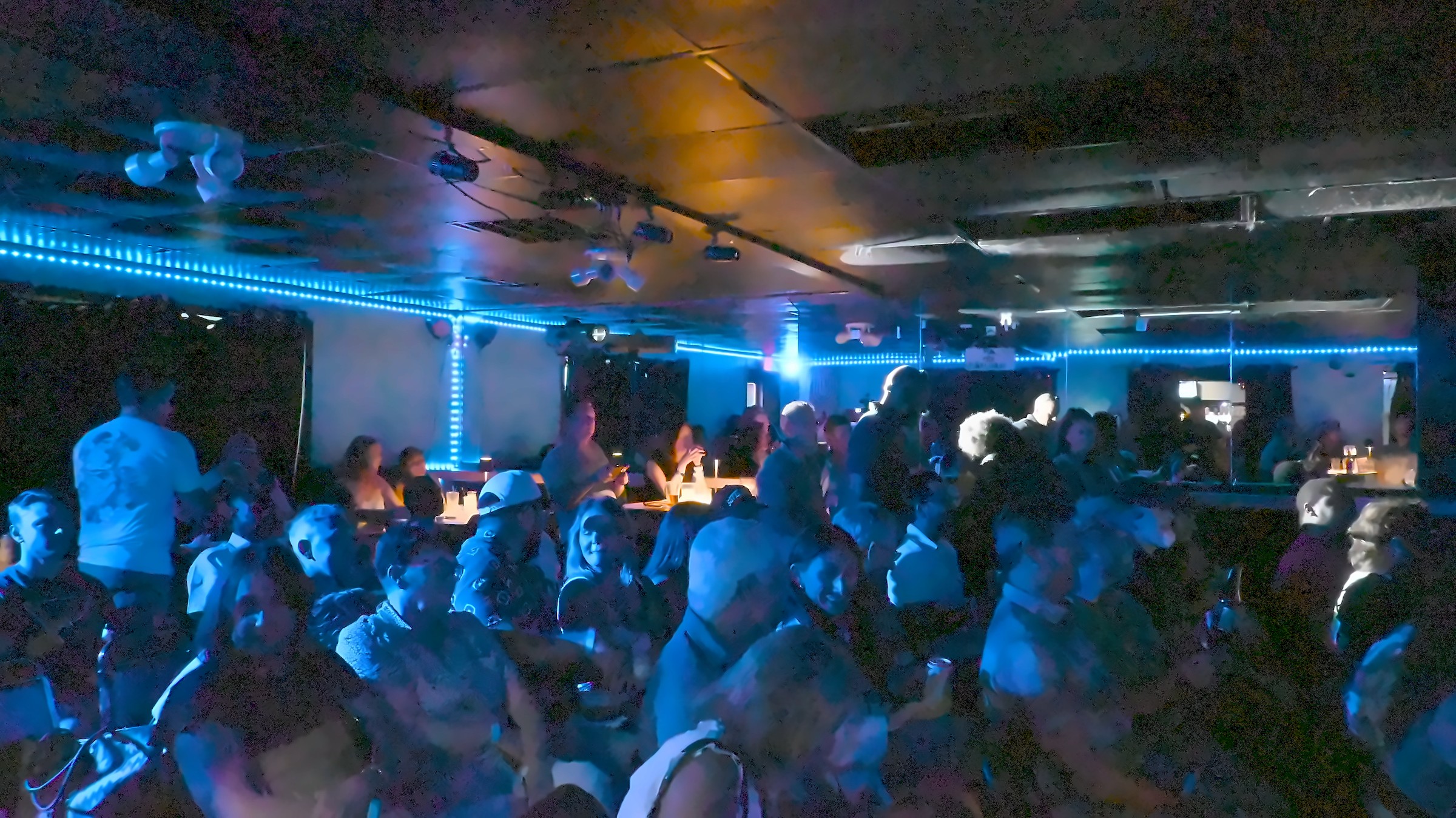 Packed crowd at Go Laugh Comedy Night at LauraLi's